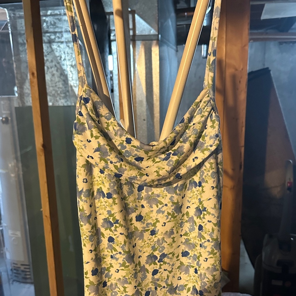 Boohoo Blue and White  Floral Dress